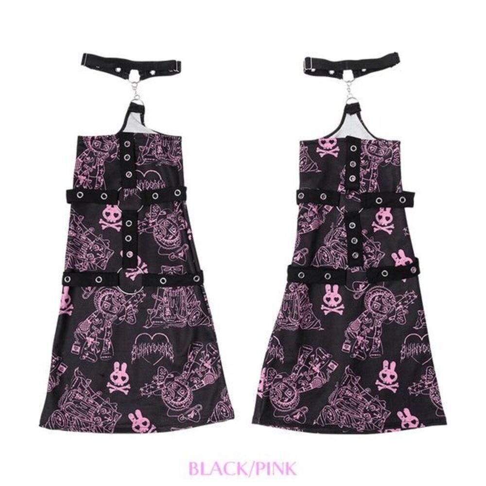 Goth Emo Punk Bunny Rabbit Harajuku Leg Warmers Black/Pink